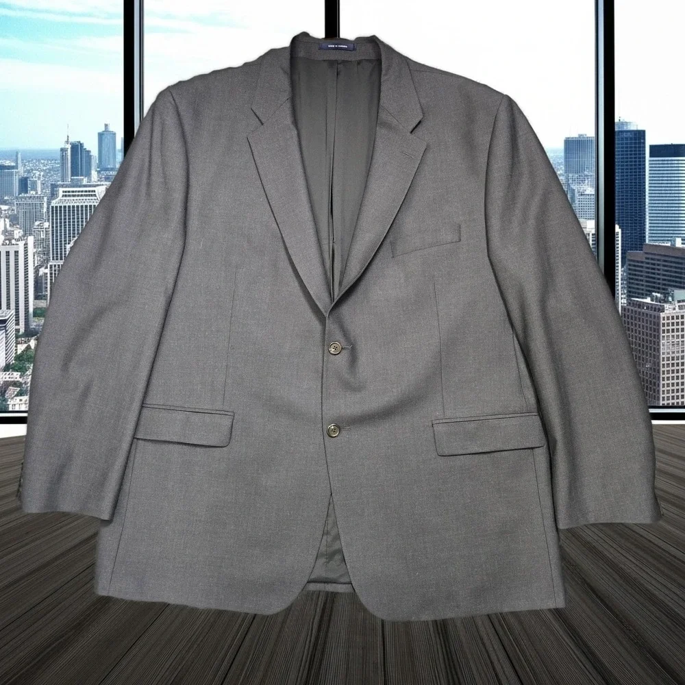 Ralph Lauren Mens 50R Blazer Charcoal Grey Wool Blend 2 Button Sport Coat Canada